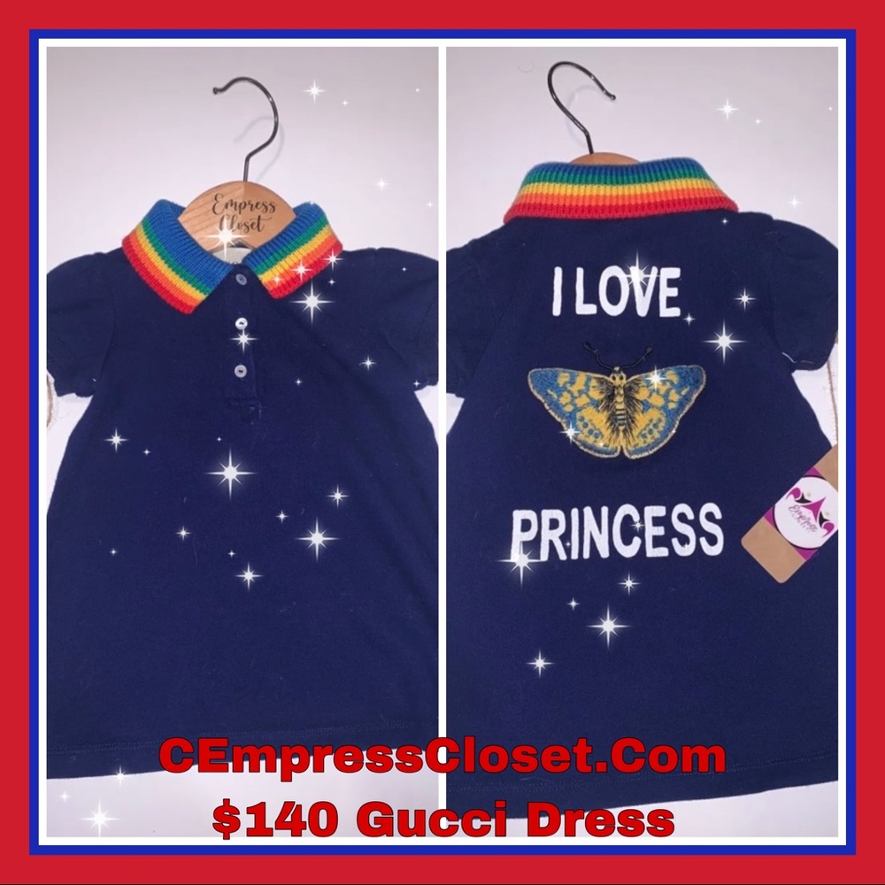 Navy blue color Gucci dress